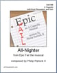 All-Nighter SSATBB choral sheet music cover